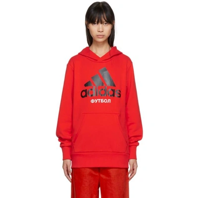 Shop Gosha Rubchinskiy Red Adidas Originals Edition Hoodie