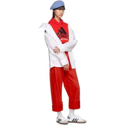 Shop Gosha Rubchinskiy Red Adidas Originals Edition Hoodie