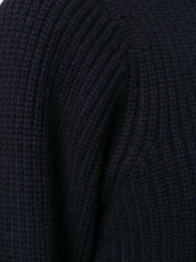 Shop Joseph Ribbed Knit Sweater - Blue