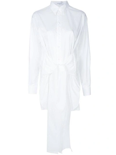 Shop Givenchy Waist Tie Shirt In White