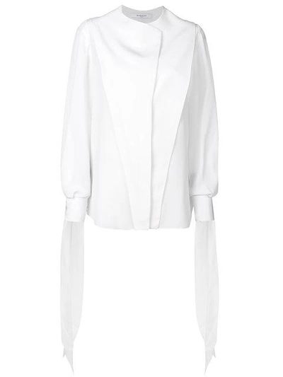 Shop Givenchy Folded In White