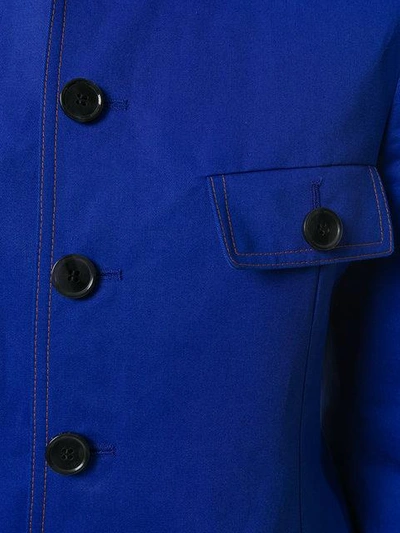 Shop Marni Structured Jacket In Blue
