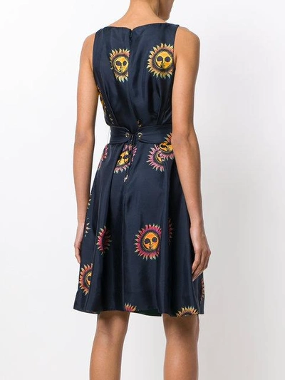 Shop Paul Smith Sun Print Dress In Blue