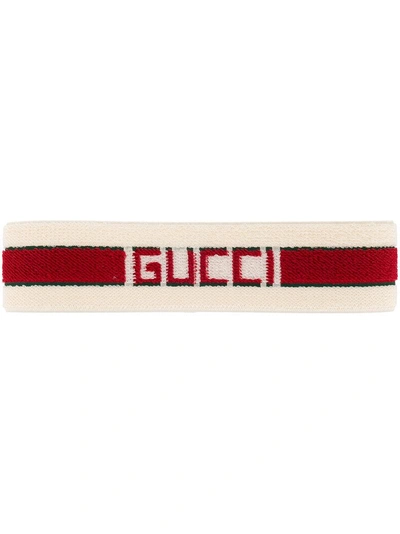 Shop Gucci Logo Stripe Headband