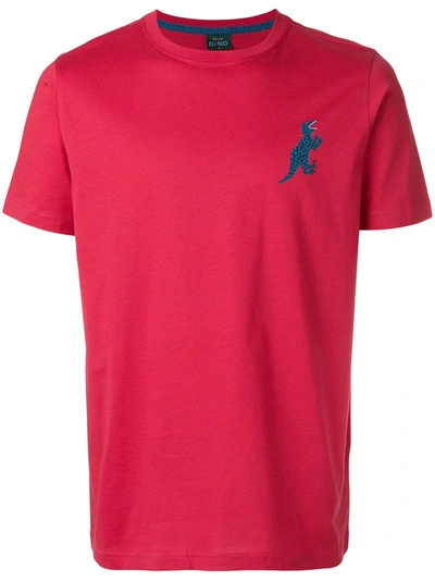 Shop Paul Smith Dino Print T-shirt In Red