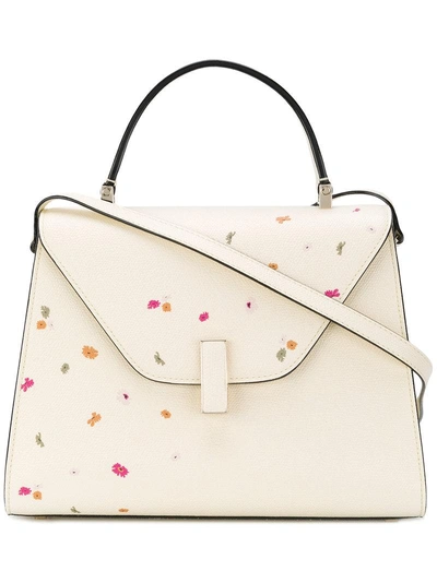 Shop Valextra Floral Tote - White