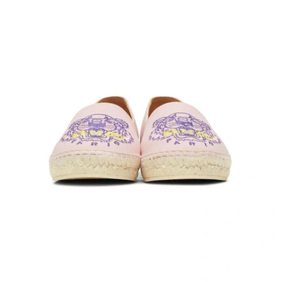 Shop Kenzo Pink Tiger Classic Espadrilles In 32 - Canvas