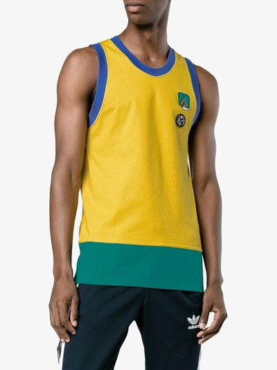 Adidas Originals Adidas By Pharrell Williams Pharrell Williams Hu Hiking  Tank Top In Yellow/orange | ModeSens