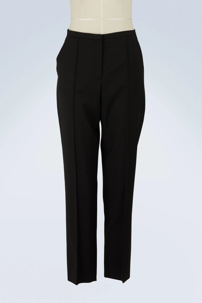 Shop Nina Ricci Light Wool Classic Pants In Noir