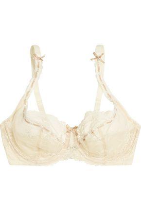 Heidi Klum Intimates Woman Amelie Lace And Stretch-tulle Underwired Bra ...