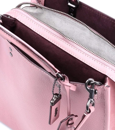 Shop Coach Rogue Leather Tote In Pink