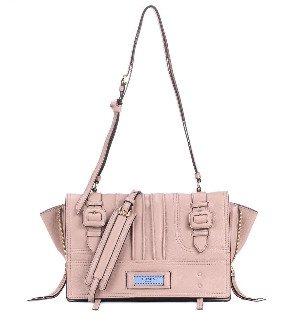 prada etiquette leather shoulder bag