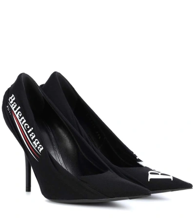 Shop Balenciaga Printed Pumps In Black