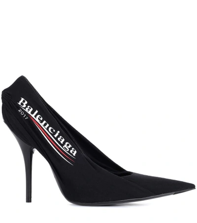 Shop Balenciaga Printed Pumps In Black