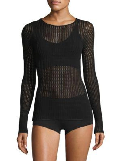 Shop Wolford Janis Pullover In Black