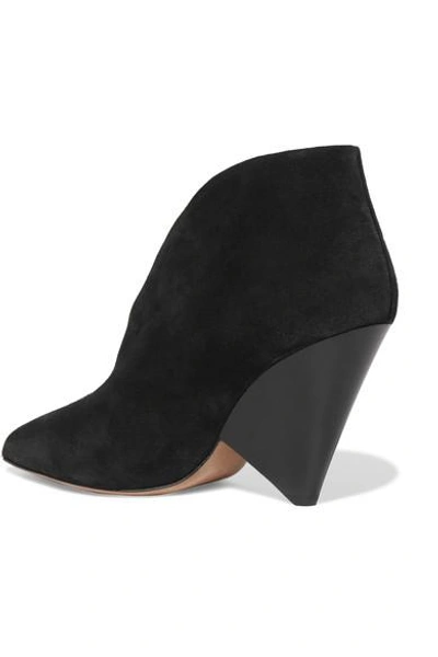 Shop Isabel Marant Adenn Suede Ankle Boots In Black