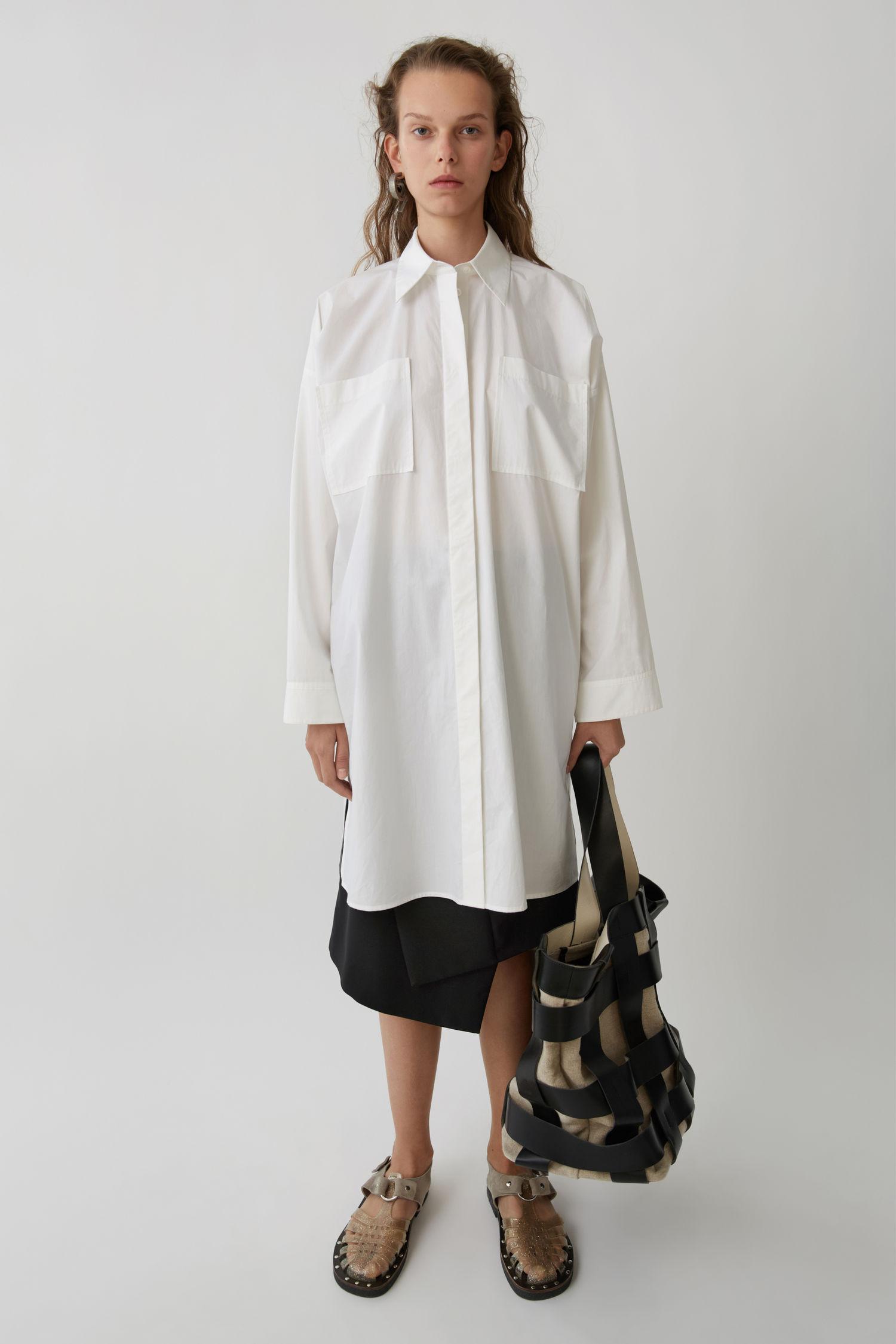 acne studios white dress