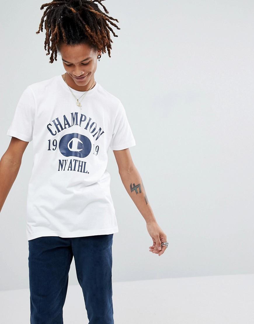 Champion Logo T-shirt - White | ModeSens