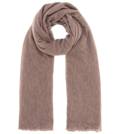 Shop Isabel Marant Camille Cashmere Scarf In Brown