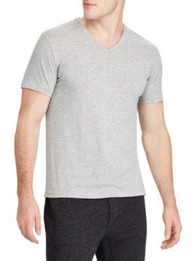 Shop Polo Ralph Lauren Jersey V-neck T-shirt In Grey