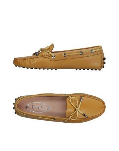 Shop Tod's Loafers In Sand