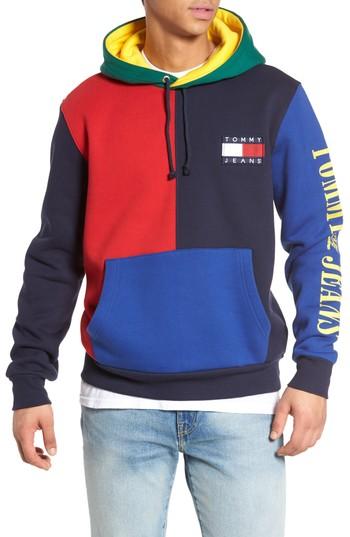 color block hoodie tommy hilfiger