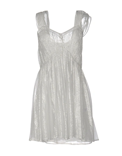 Shop Mes Demoiselles Short Dresses In Light Grey