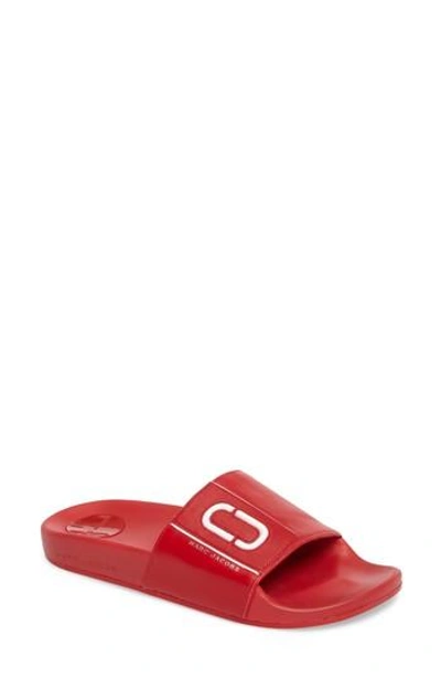 Shop Marc Jacobs Cooper Slde Sandal In Red