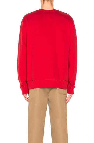 Shop Valentino Studded Sweatshirt In Ted In Red