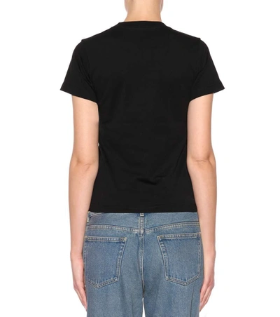 Shop Balenciaga Printed Cotton T-shirt In Eoir