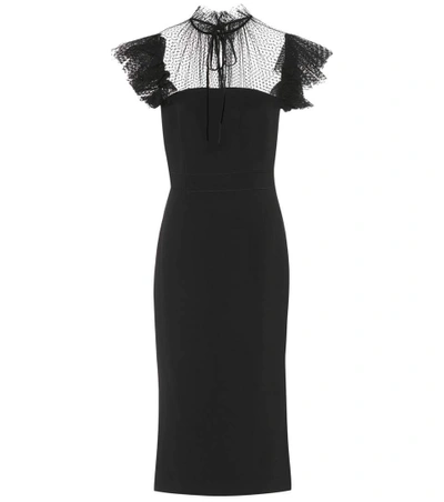 Shop Dolce & Gabbana Crêpe Dress In Black