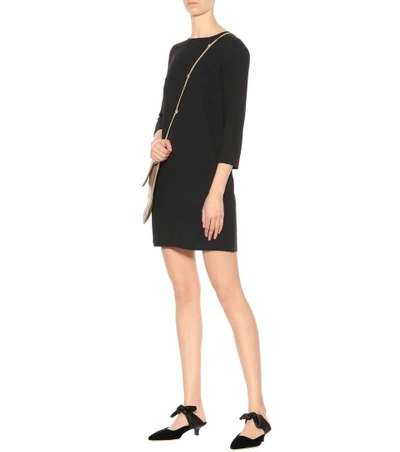 Shop The Row Larina Crêpe Minidress In Black