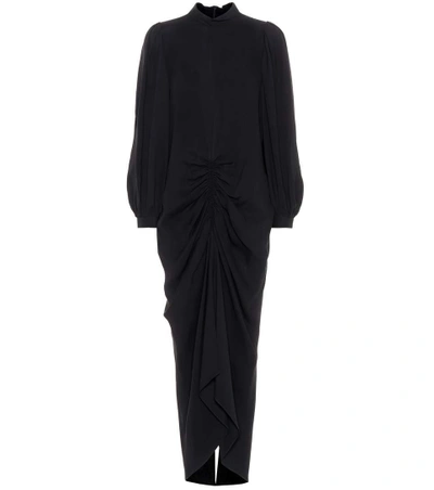Shop Joseph Silk-crêpe Dress In Black