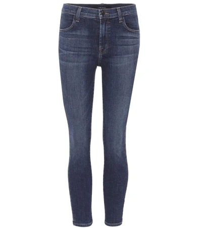 Shop J Brand Alana Cropped Skinny Jeans In Blue