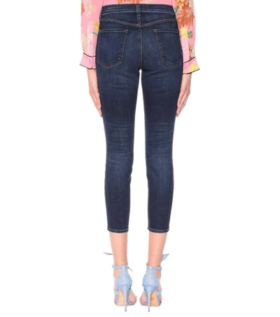 Shop J Brand Alana Cropped Skinny Jeans In Blue