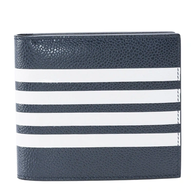Shop Thom Browne Stripe Wallet In Navy
