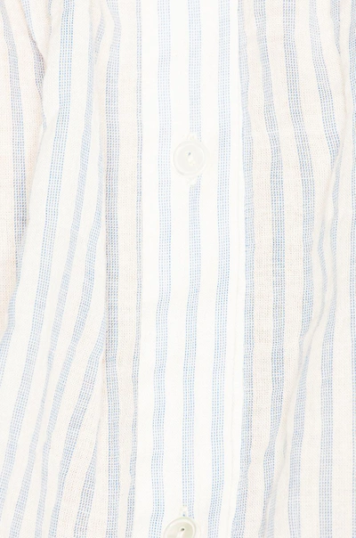 Shop Nili Lotan Roxie Blouse In Blue,stripes
