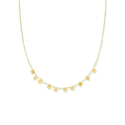 Lily Flo Jewellery Stardust Scattered Stars Demi Solid Gold Necklace