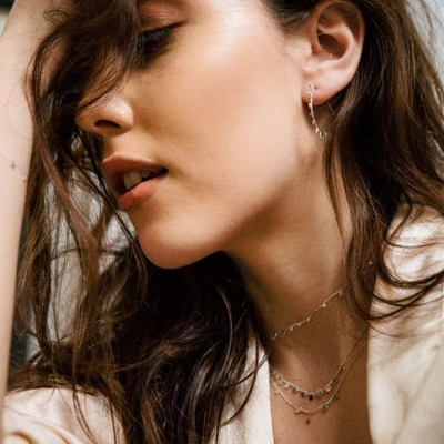 Lily Flo Jewellery Stardust Scattered Stars Demi Solid Gold Necklace