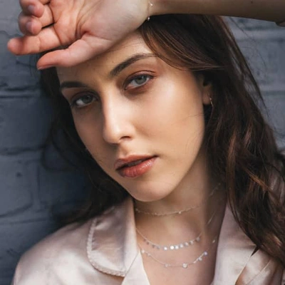 Lily Flo Jewellery Stardust Scattered Stars Demi Solid Gold Necklace