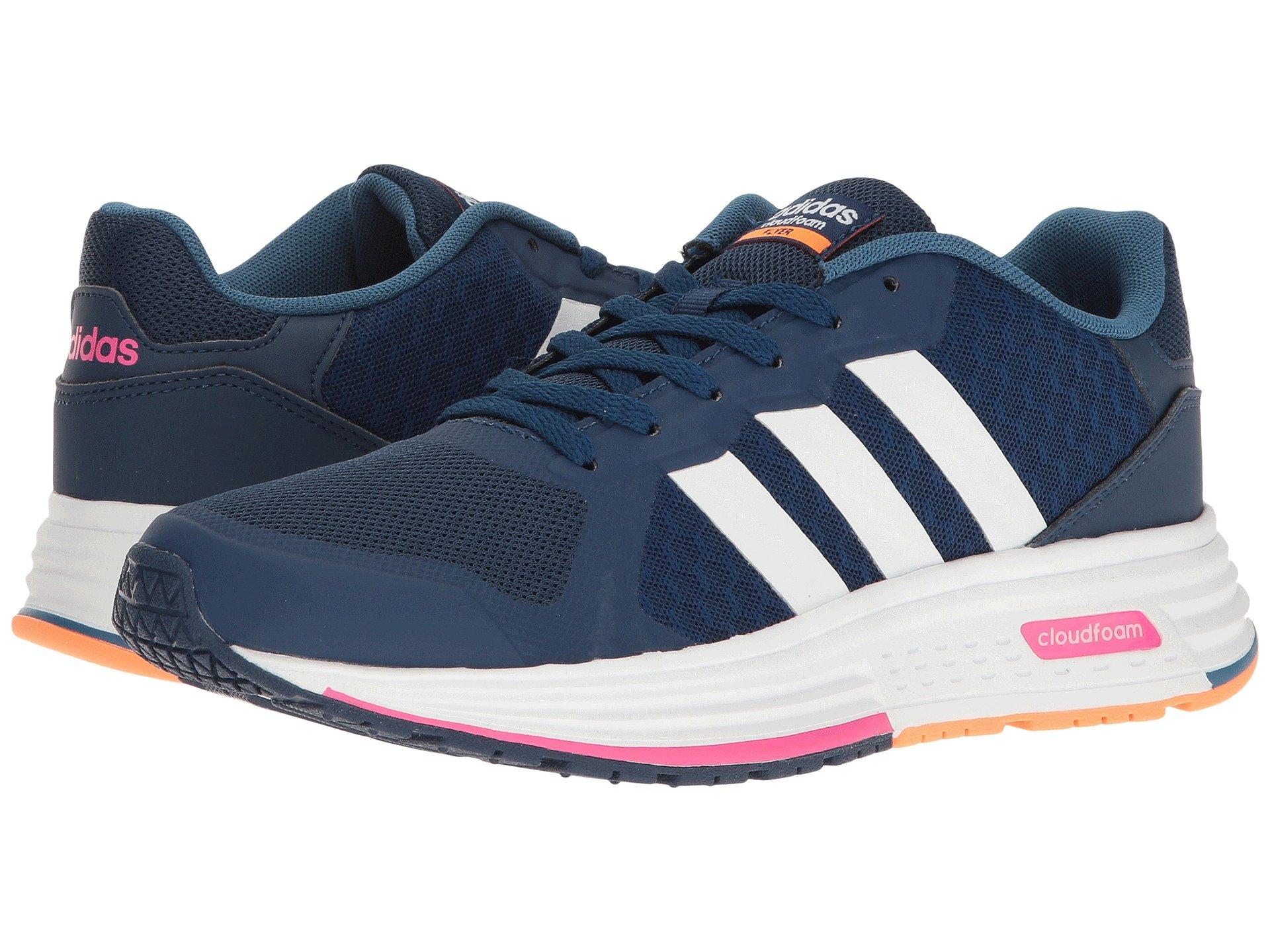 adidas cloudfoam blue and pink