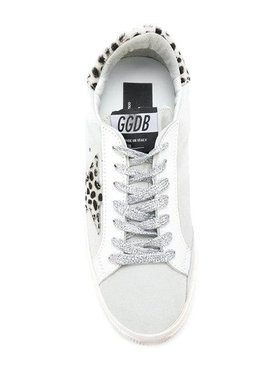 Shop Golden Goose May Leopard Sneakers In Grey
