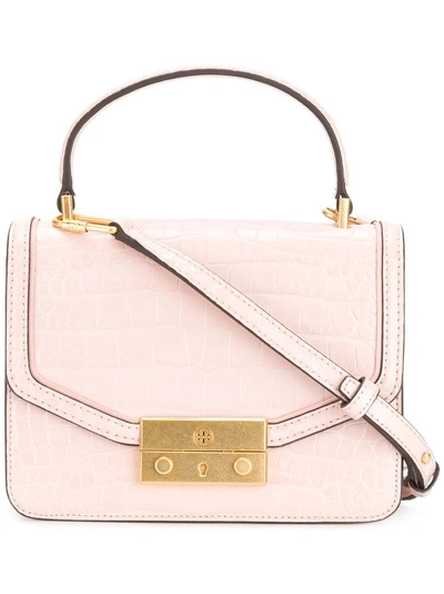 Shop Tory Burch Juliette Embossed Mini Top-handle Satchel