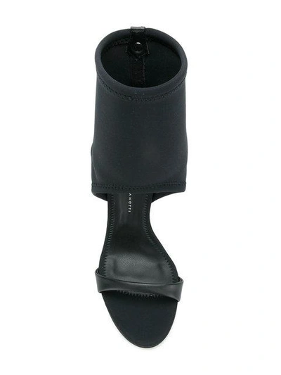 Shop Giuseppe Zanotti Neoprene Cutout Sandals In Black