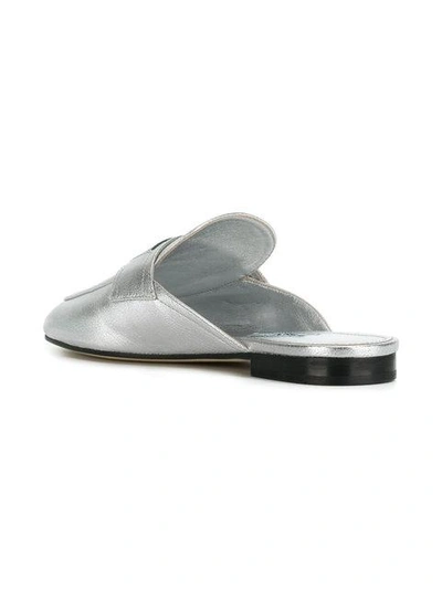 Shop Prada Loafer Mules - Grey