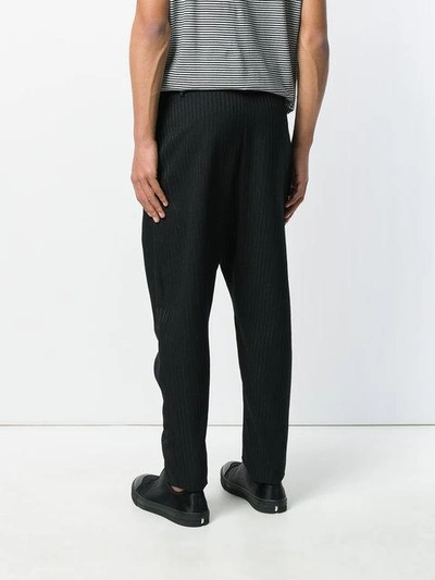 Shop Alchemy Pleated Trousers In Black