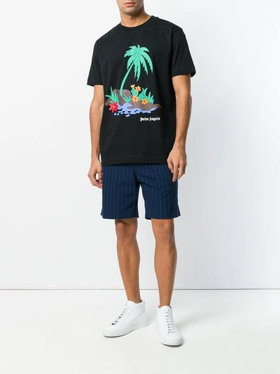 Shop Palm Angels Palm Island T-shirt