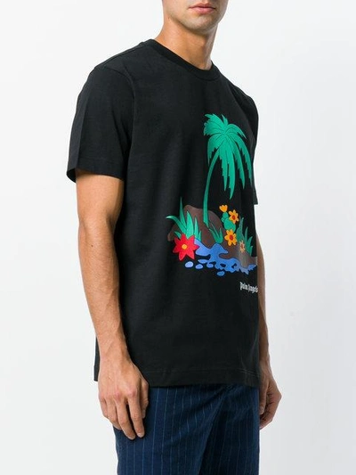 Shop Palm Angels Palm Island T-shirt