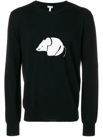Shop Loewe Mouse Sweater - Black