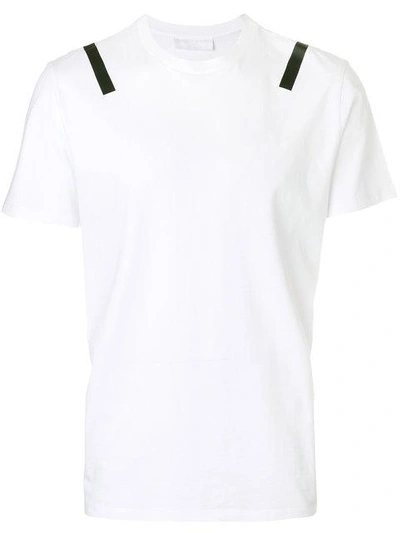 Shop Neil Barrett Stripe Detail T-shirt - White